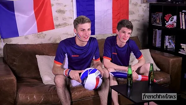 Best Two twinks support the French Soccer team in their own way clips Movies