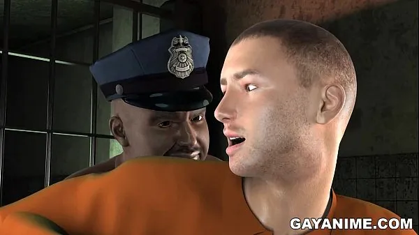 Najlepšie filmy (3D cartoon prisoner gets fucked in the ass by a chubby black cop)