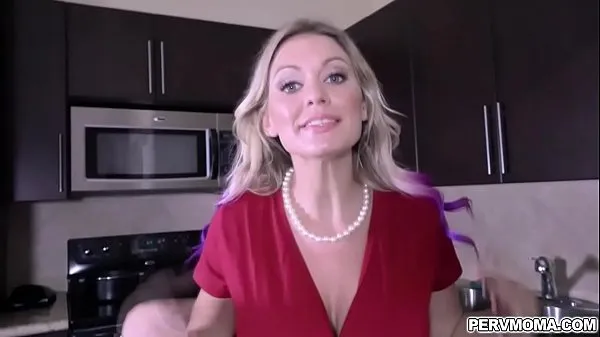 Best Stepmom Kenzie Taylor begs to deepthroats stepsons huge cock while wearing likes swallowing his boner and got loaded with a facial jizz clips Movies