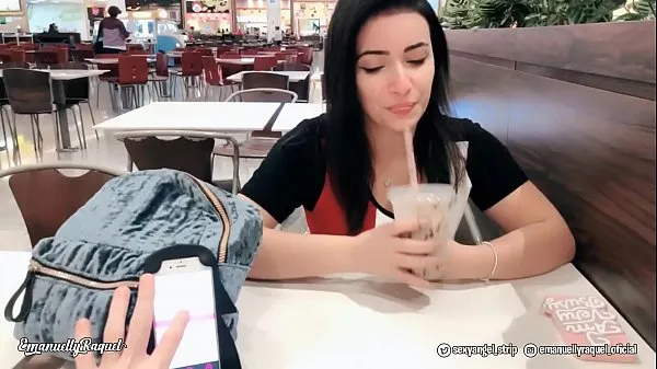 Best Emanuelly Cumming in Public with interactive toy at Shopping Public female orgasm interactive toy girl with remote vibe outside clips Movies