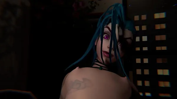 Film klip League of Legends - Jinx footjob - 3D Porn terbaik