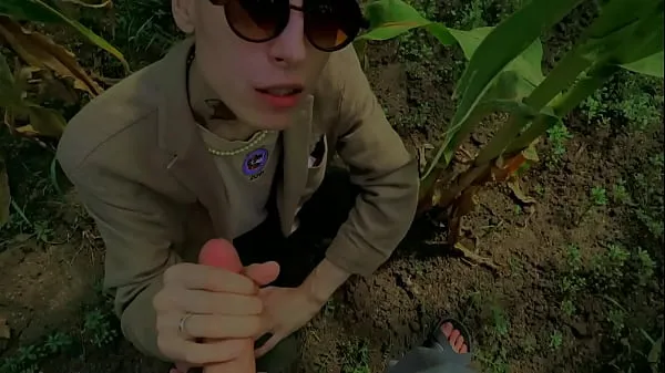 Meilleurs Un garçon doux fait une pipe dans un champ de maïs à son ami clips Films