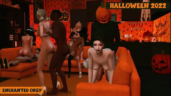 I migliori film Sims 4. Halloween 2022. Parte 2 (finale) - Orgia incantata (parodia di Hardcore Penthouse clip