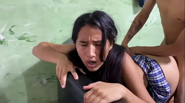 NO Prof It hurts!!! Young woman student leaves with her teacher after school, real homemade clip hay nhất Phim