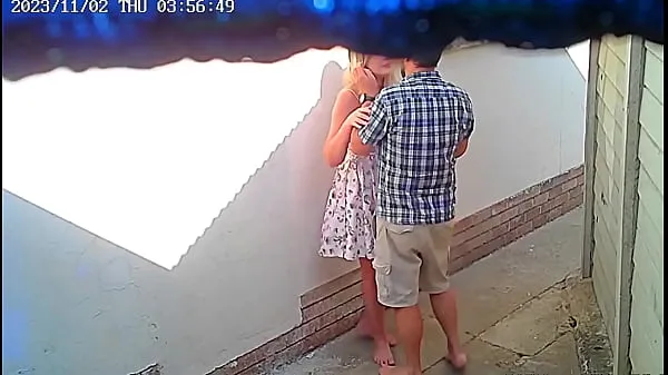 Cctv camera caught couple fucking outside public restaurant Filem klip terbaik