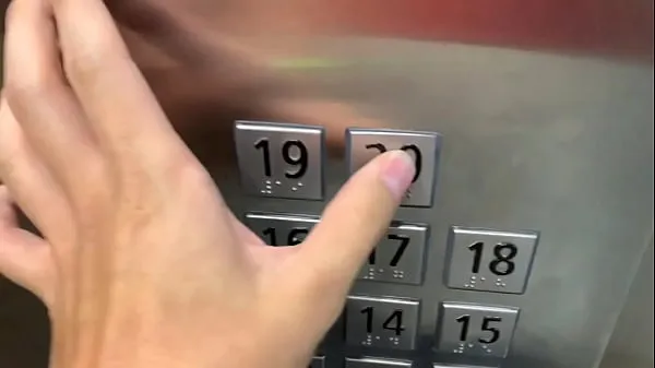 أفضل Sex in public, in the elevator with a stranger and they catch us مقاطع الأفلام