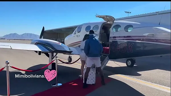 Film klip Mile high club fucking in a private jet over Las Vegas with Jack Rippher 11 inches BBC terbaik